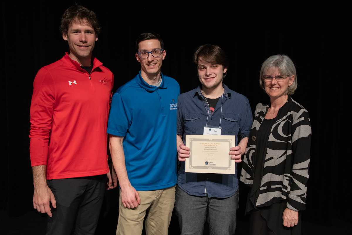 Photo du projet gagnant du prix d'excellence du travail 2019 en informatique